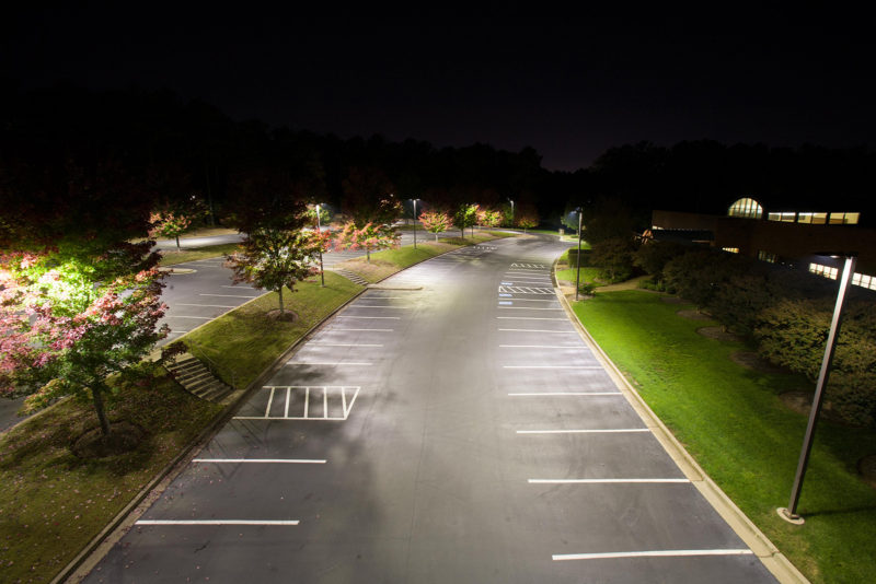 Nighttime commercial photography by Square One Creative Group